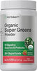 Horbäach Organic Greens Powder | 5.18 oz | 20+ Superfoods & Prebiotics