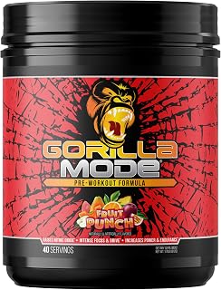 Gorilla Mode Pre Workout - Massive Pumps | 816g (Fruit Punch)