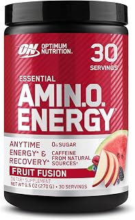 Optimum Nutrition Amino Energy Hydration Drink, Juicy Strawberry, 12 Ct