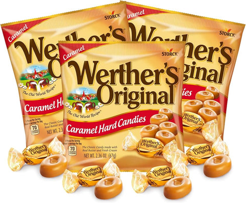 Werther's Original Caramel Hard Candy, Shareable Bite Sized Pieces