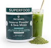 TrueSeaMoss Super Greens Powder with Matcha for Digestive & Gut Health – 23 Superfoods with Probiotics, Prebiotics, Enzymes & Sea Moss – Vegan Superfood Powder for Bloating & Regularity - 30 Servings