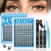 Lash Clusters 84 Pcs Cluster Lashes Eyelash Clusters DIY Cluster Eyelash Extensions Indivi - Image 1