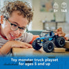 LEGO City Blue Monster Truck Off-Road Toy Playset with a Driver Minifigure, Imaginative To - Image 3
