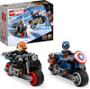 LEGO Marvel 76260 Black Widow and Captain America Motorcycles Avengers Age of Ultron Toy