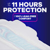 Always Ultra Thin Feminine Pads with Wings for Women, Size 4, Overnight Absorbency, Unscen - Image 5