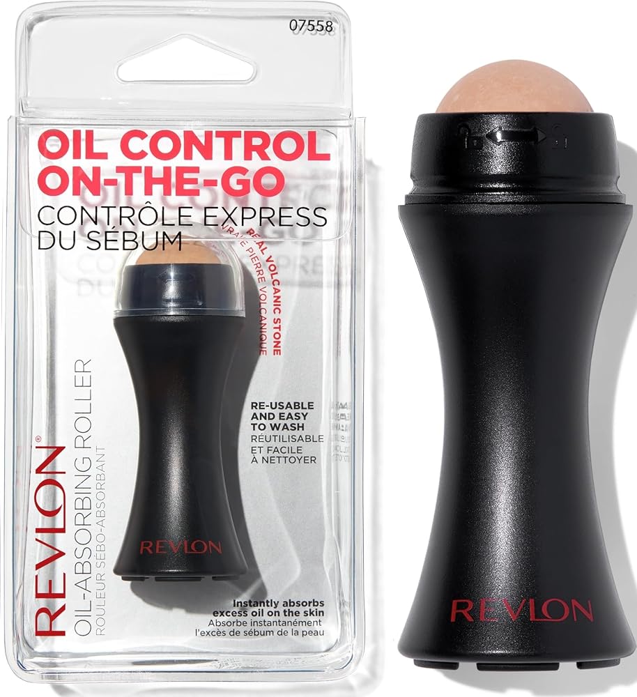 Revlon Oil-Absorbing Volcanic Face Roller, Black, 1 Count - Personal Care