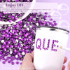 4000PCS 4mm Resin Dark Purple Rhinestones in Bulk (Dark Violet), Bedazzling Flatback Cryst - Image 4