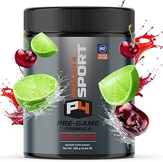 Proven4 Pre Workout Powder for Men and Women with Creatine - Beta Alanine - Caffeine NSF Certified Energy Supplement Cherry Limeade 30 Servings