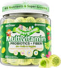 Kids Multivitamin Gummies, 20+ Fruit Veggies Super Greens Gummies for Kids