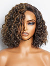 LUVME HAIR Elegant Salt & Pepper Loose Body Wave Glueless Minimalist Lace Short Wig Pre-Cut Lace