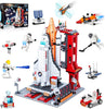 Space Exploration Shuttle Toys for 6 7 8 9 10 11 12 Year Old Kids, Girls, Boys, 12-in-1 STEM Projects Rocket Building Toy Kit with 3 Astronauts, Airplane Rocket Set, Gift idea for Ages 6 +, 885 Pcs