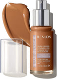 Revlon Illuminance Skin-Caring Liquid Foundation, Hyaluronic Acid, Hydrating and Nourishin - Image 1