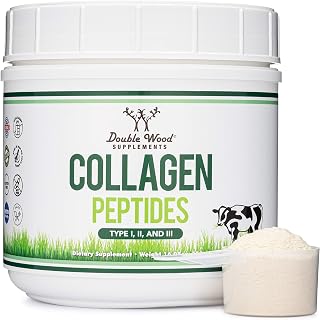 Collagen Peptides Powder, Type I, II + III, Grass-Fed, 16 oz
