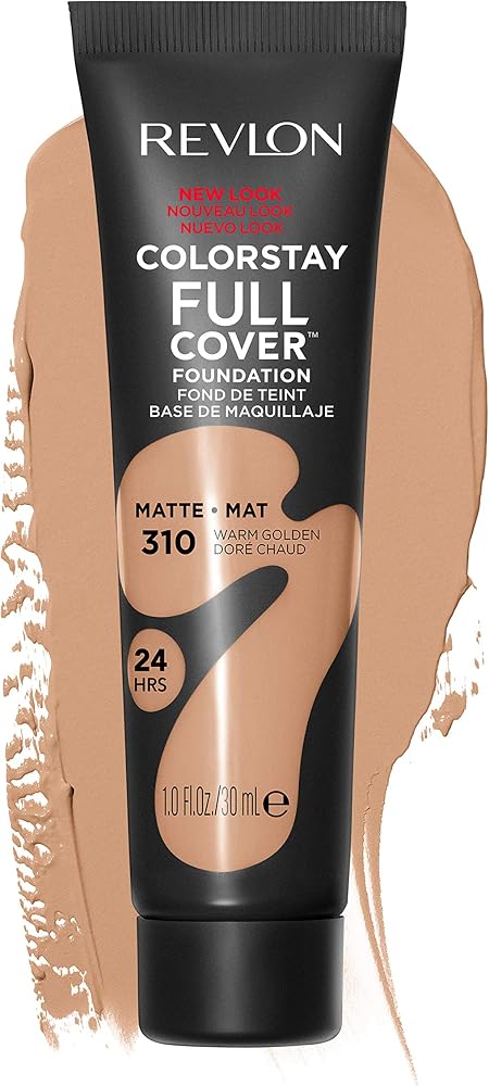 Revlon ColorStay Full Cover Foundation, 310 Warm Golden, 1.0 fl oz