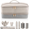 Adworte Travel Carrying Case for Shark Hair Dryer Flexstyle FlexFusion Airwrap Brush Double-Layer Hair Accessories Tools Storage Bag for Revlon Hairdryer Styler Organizer