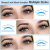 Lash Clusters 84 Pcs Cluster Lashes Eyelash Clusters DIY Cluster Eyelash Extensions Indivi - Image 2