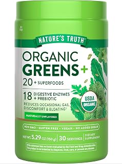 Nature's Truth Organic Greens Blend Powder | 20 Plus Superfoods