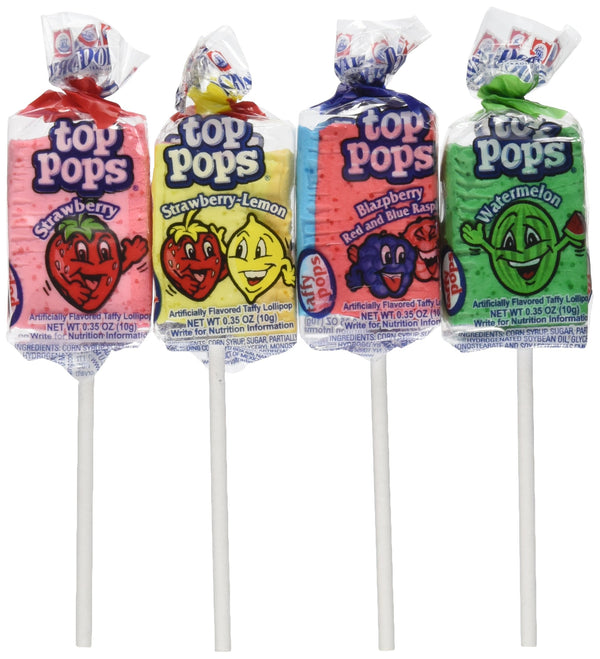 Top/Taffy pops Assorted Flavors 48ct