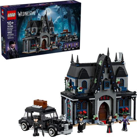 LEGO Wednesday Morticia’s Cottage Building Toy - Pretend Playset with Buildable Car for Kids, Ages 10+ - W/Morticia, Lurch, Bianca, & Wednesday Addams Minidolls - Gift Idea for Girls & Boys - 76786