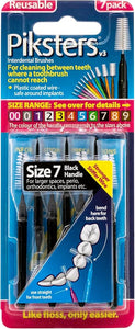 Piksters Interdental Brush Periodontal 7 Pack Black Size 7