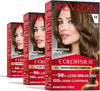 Revlon ColorSilk with Bond Repair Hair Color, 50 Light Ash Brown, 3pk