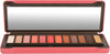 BYS Peach Eyeshadow Palette Tin with Mirror Applicator 12 Matte & Metallic Shades - Image 5