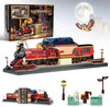 2 in 1 Harry Magic Train Building Set for Adults, Boys, Kids, Features a Bookends for Display and Home Decor, Train Building Toys Gifts for Christmas Birthday, 1068PCS