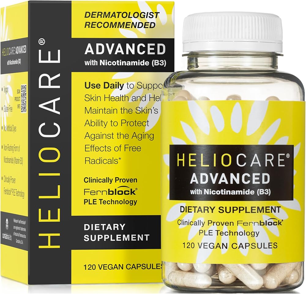 Heliocare Advanced with Nicotinamide Antioxidant Supplement, 120 Capsules