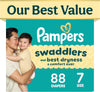 Pampers Swaddlers Diapers, Size 7 (26-50 lbs), , Hypoallergenic, Absorbent, Keeps Baby Dry and Comfortable, Skin Safe Disposable Baby Diaper
