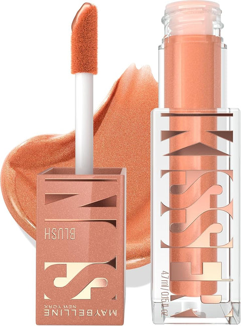 Maybelline Sunkisser Multi-Use Liquid Blush and Bronzer, Blendable, Longwear, Glowy Make Up, Sun Tempt, 1 Count