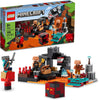 LEGO Minecraft The Nether Bastion Set, 21185 Battle Action Toy with Mob, Piglin Brute & Strider Figures, for Kids, Boys and Girls Age 8 Plus