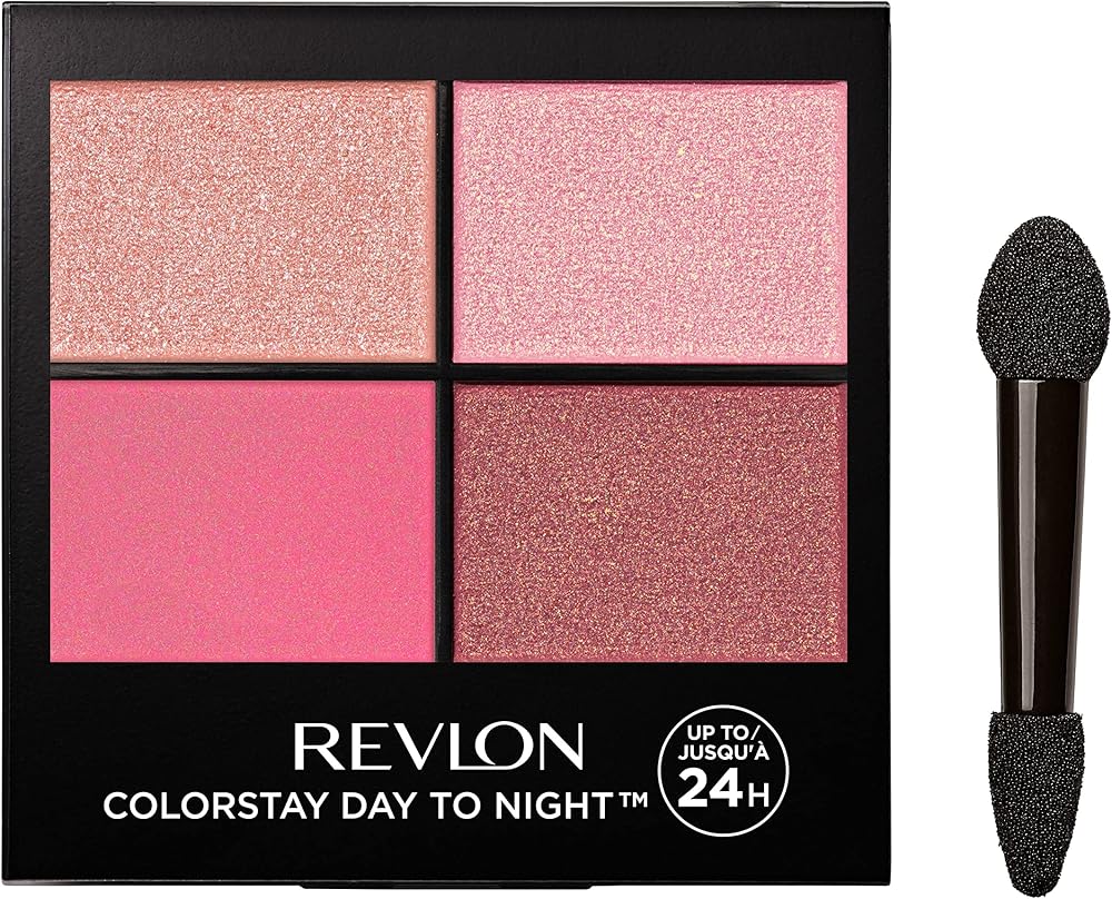 REVLON ColorStay Day to Night Eyeshadow Quad, 565 Pretty, 0.16 oz