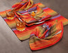 Ramanta Home Salsa Stripe Red Oversized Cloth Napkins 20x20 Inches - Image 3