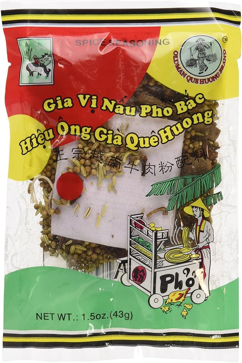 Old Man Que Huong Pho Bac Spice Seasoning (3 Packs)- Gia Vi Pho Bac