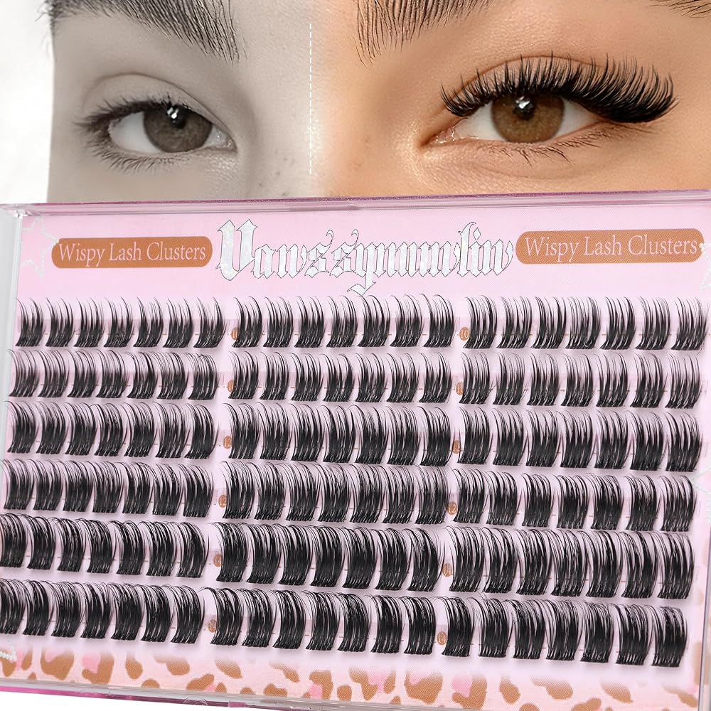 Short Wispy Lash Clusters 10-12-14mm Natural Eyelashes Clusters