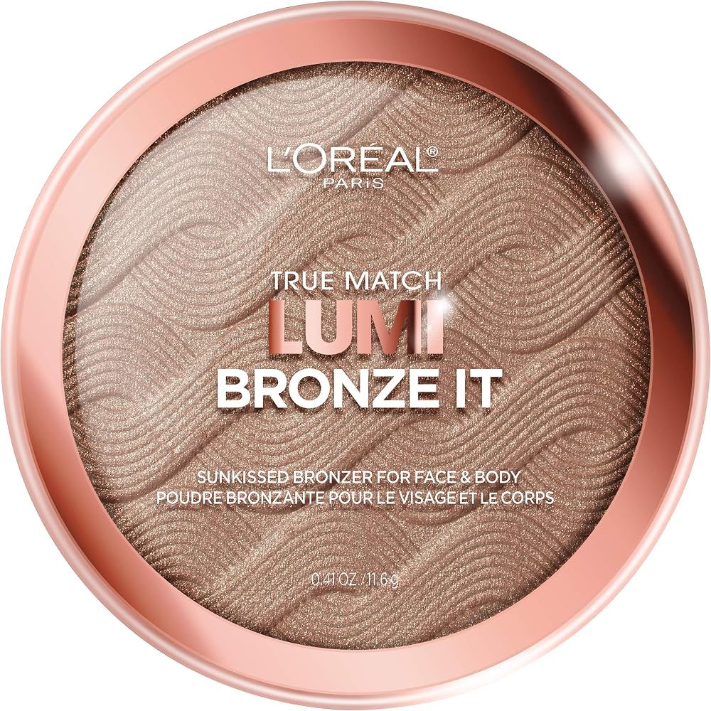 L'Oreal Paris Cosmetics True Match Lumi Bronze It Bronzer For Face And Body, Deep, 0.41 Fluid Ounce - Personal Care