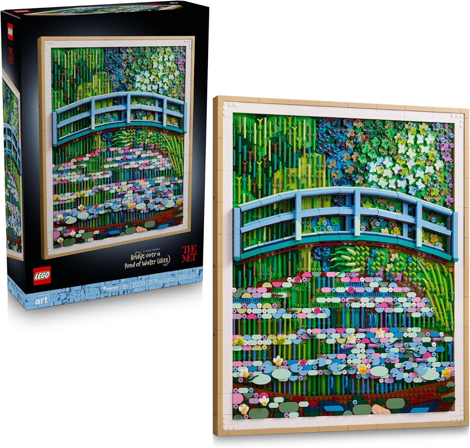 LEGO Art Claude Monet – Bridge Over a Pond of Water Lilies 31220
