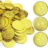 KOMIDK 100 Pcs gold plastic coins fake gold coins