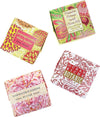 Romance Soap Sampler Gift Set - 4 Bars of Fine French Milled Soap 1.9 oz Bars - Shea Butter, Cocoa Butter with Assorted Fragrances - Perfect for Any Romantic Occasion