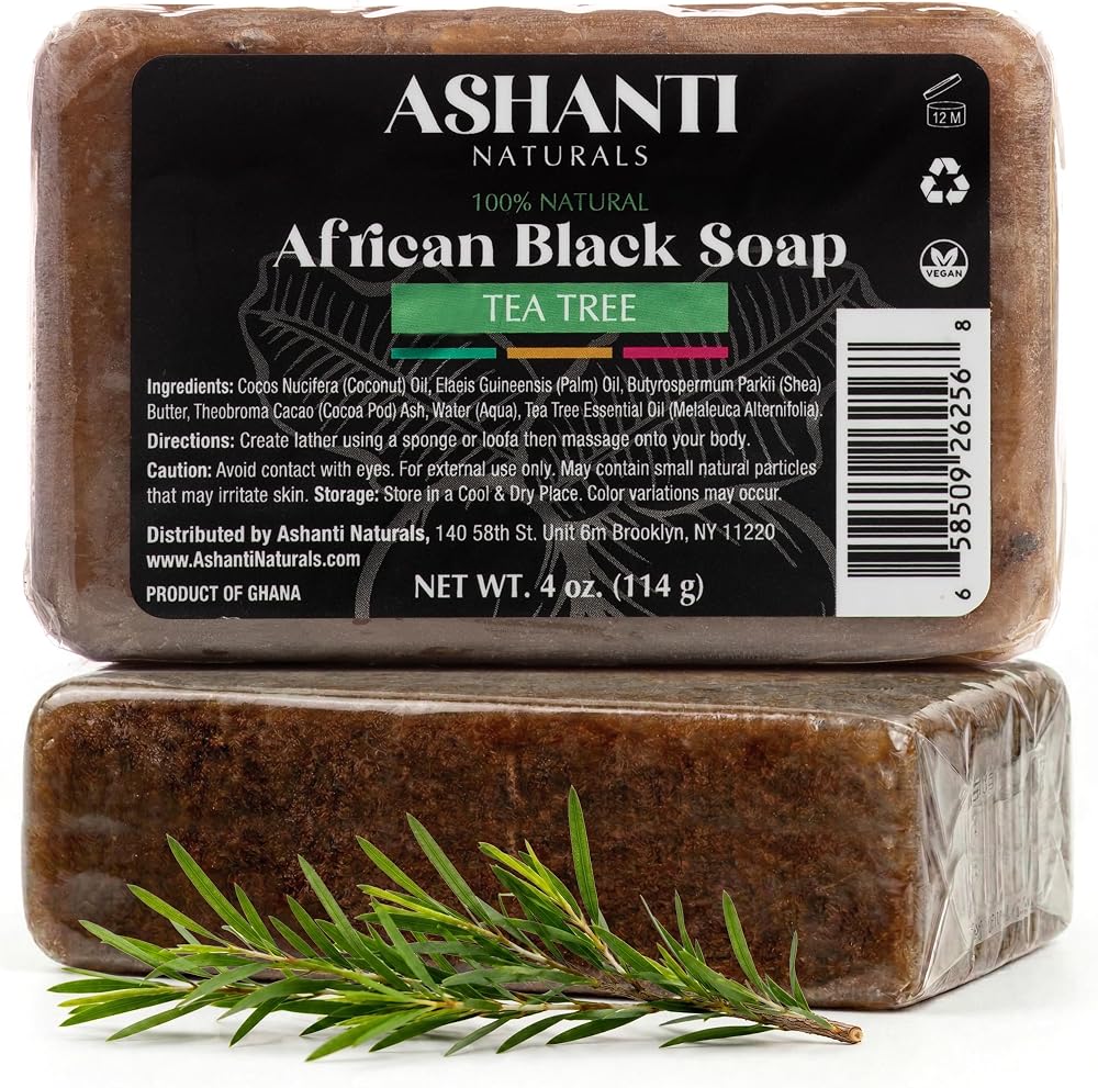 Ashanti Naturals100% African Black Soap Bars (Lemongrass) - Personal Care