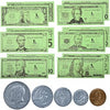 LEARNING ADVANTAGE Play Money Set, 100 Bills and 94 Coins