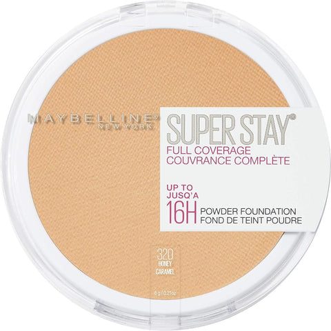 Maybelline Super Stay Full Coverage Powder Foundation, Up to 16 Hour Wear, Soft Creamy Matte Finish, Honey, - Face Makeup - Beauty - Cosmetics - Moisturizer