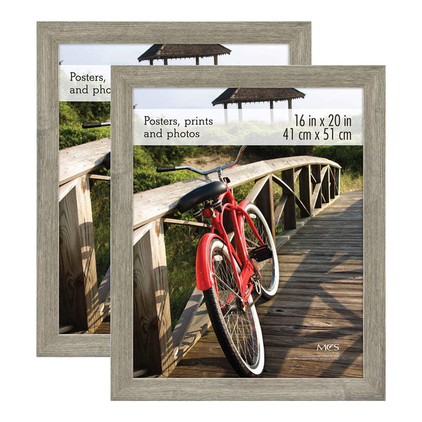 MCS Museum Poster Frame, Barnwood, 16 x 20 in, 2 pk