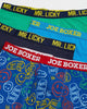 Joe Boxer Mens Boxer Briefs – Group Chat Print and Solid Stretch Cotton Boxer Briefs for M - Image 5