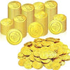 Charniol 200 Pcs Gold Coins Plastic Pirate Coins Fake Play Coin
