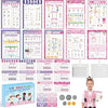 TICIAGA Kids Pretend Play Notepad Gift Pack with Play Money & Pro Card