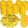 Hanaive 800 Pcs Pirate Gold Coins Plastic Treasure Play Toy Coins