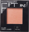 Maybelline New York Fit Me Blush, Mauve, 0.16 Ounce