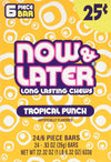 Now and Later Tropical Punch Flavored Candy Twenty Four 6-piece Bars, 22.32 OZ. - Snacks - Food