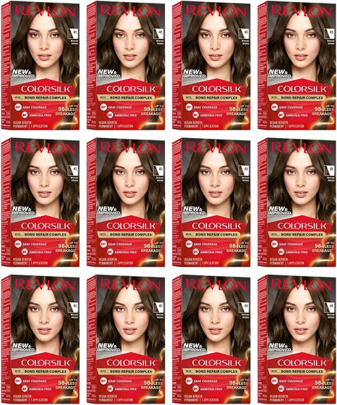 Revlon ColorSilk Beautiful Color 41 Medium Brown 1 ea (Pack of 12)